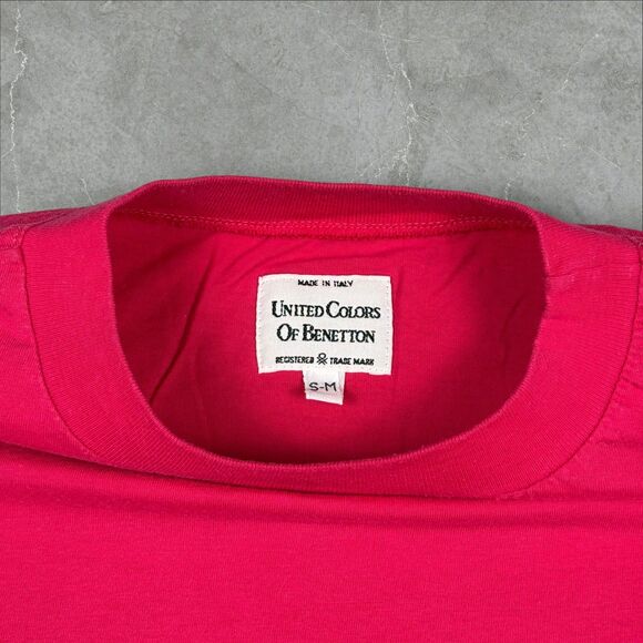 Vintage 80s United Colors of Benetton x Mickey Mouse Disney Pocket Tee - S/M - Picture 3 of 6